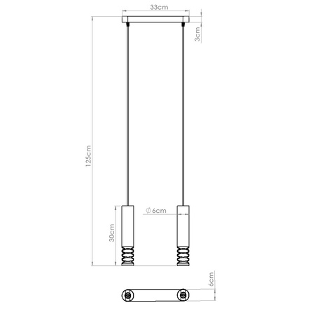 Hängelampe 2x GU10 Weiß LAMI Ocean Green SL.1687 Sollux