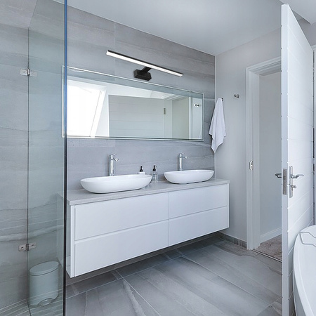 BESTA LED-BADEZIMMER-WANDLAMPE 8W 4000K 40CM IP44 SCHWARZ