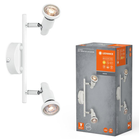 LED-Decken-Wandleuchte Wandmontage-Anbauleuchte 6.8W 460lm 3000K Warm Dimmbar Weiß LED Spot Ledvance