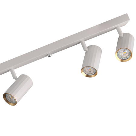 Wand- und Deckenstrahlerleuchte 6x GU10 Weißgold NICEA Sanico Goldlux