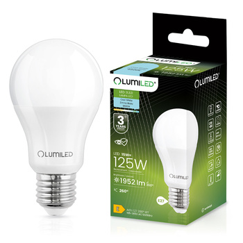 LED-Lampe E27 A65 15W = 125W 1952lm 6500K Cold 260° LUMILED