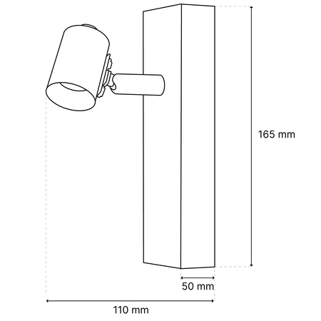 LED Spot E27 GLASA Schwarz Lumiled Wandleuchte