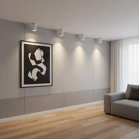 Deckeneinbauleuchte HARON GU10 Tuba Spot Moving Round Weiß GOLDLUX