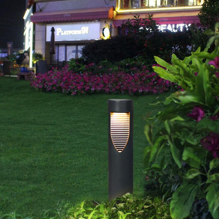 LED-Solar-Gartenlampe mit Stehmast 45cm 4000K IP54 mit Dämmerungssensor