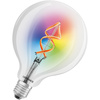 E27 G125 LED Lampen 4,5W = 30W 2700K Warm RGB 300lm 300° LEDVANCE SMART+ WIFI Filament dimmbar