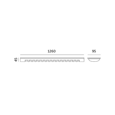 LED-Linearleuchte G13 120cm Grau Zebra Kobi