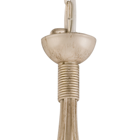 DONATO Hängelampe 6xE14 Kronleuchter Weiß Klassisch LM-6.29 Lamkur