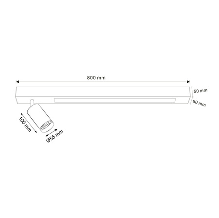 Spotlight Deckenleuchte GU10 Schwarz PARIS Sanico Goldlux