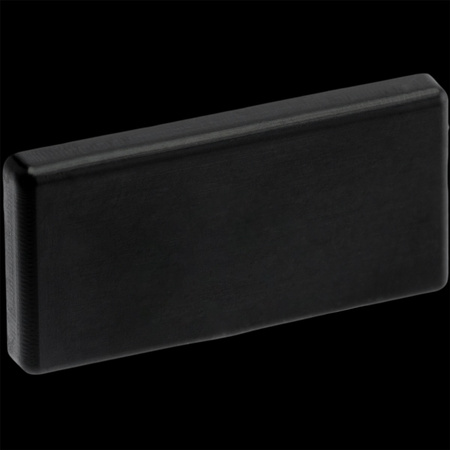 Endkappe für Aufputzprofil MINI Aufputz voll Kunststoff, Schwarz LUMILED