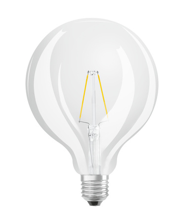 LED-Lampe G125 Sphere E27 2.5W = 25W 250lm 2700K Warm 300° Retrofit Glühfaden CLASSIC Osram
