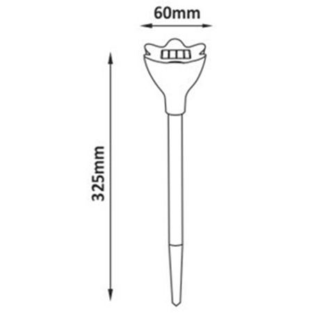 LED Solarbetriebene Gartenlampe TULIPANEK Grün