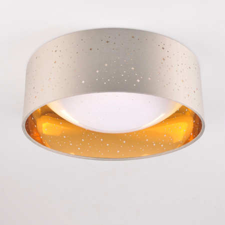 Plafond LED-Deckenleuchte 18W 1850lm 4000K Neutral 120° Weiß Gold Grau Toulouse Sanico Goldlux