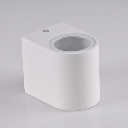 Garten-Wandleuchte mit LED 1x GU10 BOSTON GOLDLUX (Polux) ALUMINIUM Weiß oval