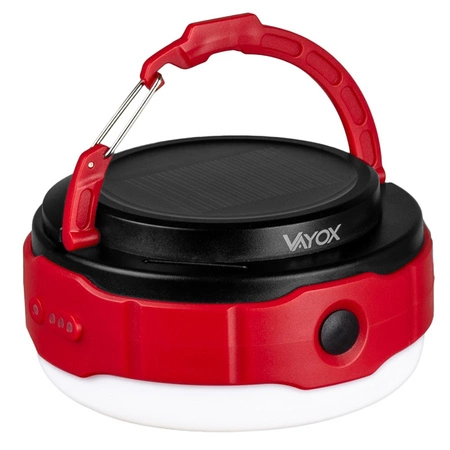 Wiederaufladbare Camping-Taschenlampe 500lm 3000K-6500K Solar USB-C Powerbank VA0100 VAYOX