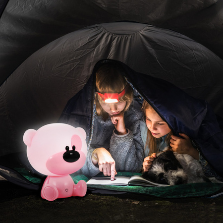 Dekorative Tischlampe 2.5W 59lm Rosa Dimmbar Teddybär Sanico Goldlux