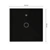 Einzelner schwarzer Wi-Fi-LED-TOUCH-Glasschalter