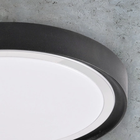 Aufbau LED Deckenleuchten 15W 4000K PERSE Schwarz 33cm