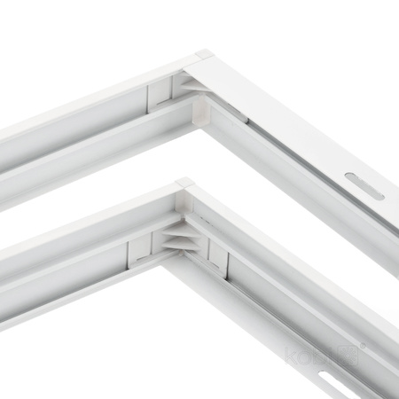 Aufputzrahmen 45mm für LED Panel 30x60cm Klik Weiß Kobi