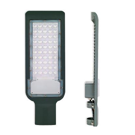LED-Straßenlampe QR 50W IP65 5000K 5000lm Grau