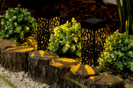 Solar-LED-Lampe, Solar Gitterpfosten IP44 3000K AZURE LUMILED