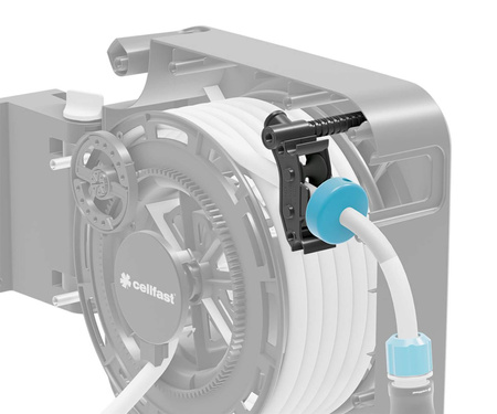 Automatischer Gartenschlauchaufroller mit 20m Schlauchenden + Sprinklerset ERGO CELLFAST