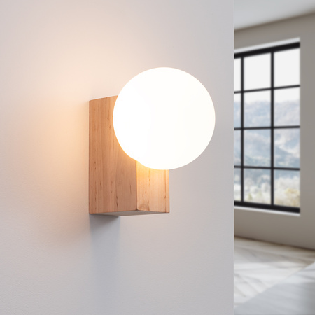 Wandleuchte G9 Naturholz BULBO Peach Puff SL.1682 Sollux