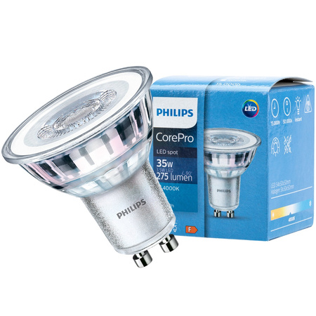 GU10 LED Leuchtmittel 3,5W = 35W 275lm 4000K Neutral 36° PHILIPS
