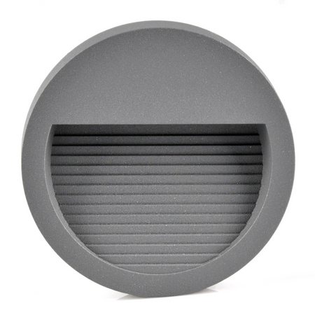 LED-Gartenanbau-Treppenleuchte 3W 60lm IP44 4000K grau Q8 GOLDLUX (Polux)