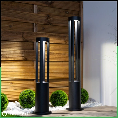 Gartenleuchte 12W, Außenstehleuchte Pollerleuchte 4000K 60cm QUERO LUMILED