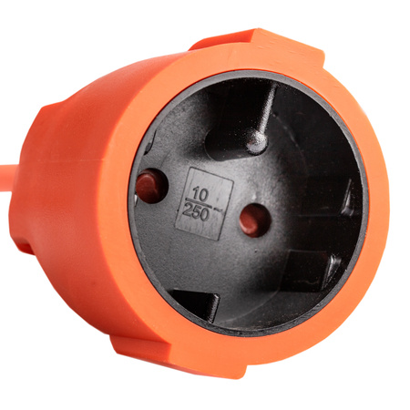 Garten Verlängerungskabel Konstruktion Single 1 Sockel 20m Orange Cord GRIDEN Lumiled