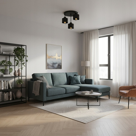 Wandsteckdose E27 Aufbaulampe Rund Schwarz Elza Masterled