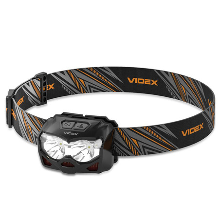 LED wiederaufladbare Stirnlampe 10W 500lm Batteriebetriebener Bewegungssensor 6 Modi USB-C Wasserdicht IP65 Videx