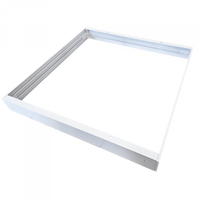 Aufputz-Klemmrahmen für LED-Paneele 60x60 Aluminium Hoch 70mm Weiß Ecolight