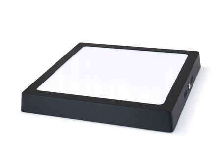 Deckenaufbauleuchte LED-Panel 18W 4000K Schwarzes Quadrat Proma LVT