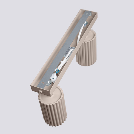 Reflektor-Deckenleuchte 2x GU10 Aluminium Taupe Carbon Deep Space SL.1763 Sollux