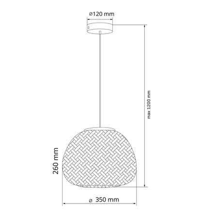Hängelampe E27 Beige BAMBUS NATURAL Sanico Goldlux