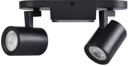 LAURIN Deckenleuchte Leuchte 2xGU10 schwarz 22cm Kanlux