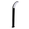 LED Gartenmast Stehlampe 12W 1600lm 4000K Neutral 180° Schwarz IP44 Amy Sanico Goldlux