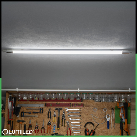 Wasserdichte LED Werkstattleuchte 120cm Garagenleuchte 36W 4000K Wasserdicht RAY LUMILED