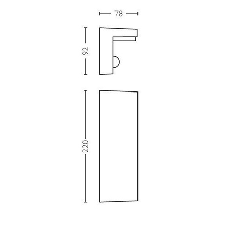 Garten LED Wandleuchte BUSTAN 3.8W Bewegungssensor 4000K Neutral IP44 Anthrazit PHILIPS
