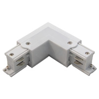 Winkel-Eckverbinder für Dreiphasen-Sammelschienen weiß