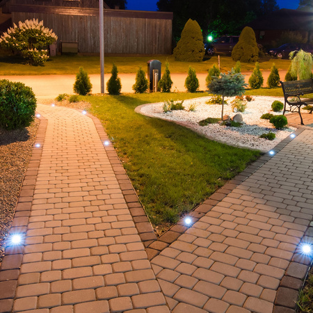 LED-Gartenlampe GU10 COMETA GOLDLUX (Polux) RUND