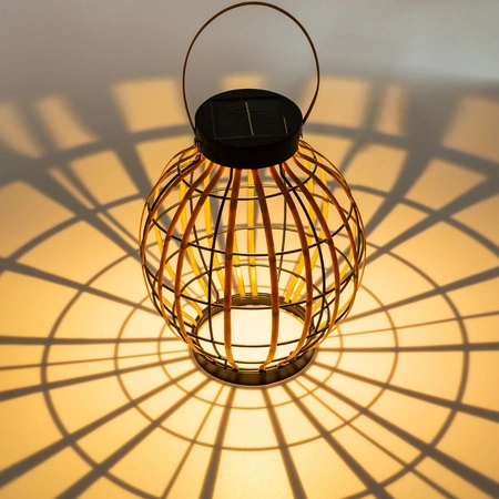 LED-Solarlampe für den Außenbereich Garten stehend Hängelaterne 3000K IP44 30,5 cm Dämmerungssensor