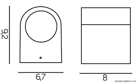 Außengarten-Fassadenleuchte WANDLEUCHTE LED Mini 6001 AL GU10 Su-Ma