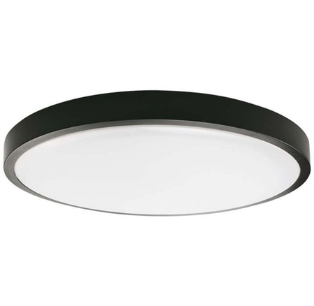 LED-Deckenleuchte für Badezimmer 18W 1800lm 4000K IP44 23cm rund Schwarz