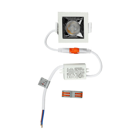 LED-Einbaustrahler 4W 2700K Fixed SMD SAMSUNG CHIP Square VT-2-04 V-TAC