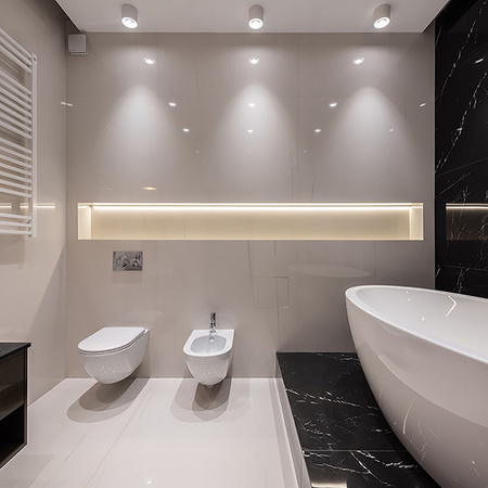 Set Halogen-Anbauleuchte Metallweiß SPOT TUBA 10cm + LED-Lampe GU10 ES111 15W COB 4000K