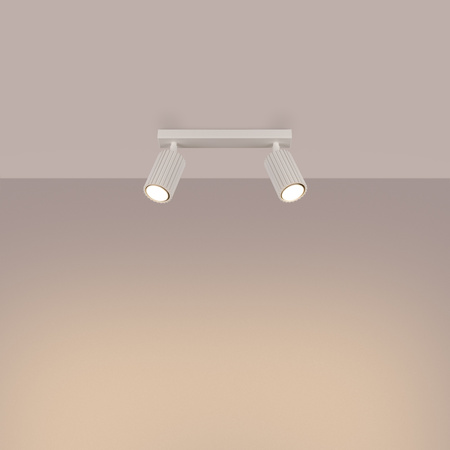 Tuba Spot Reflektor Deckenleuchte 2x GU10 Beige Carbon Deep Space SL.1599 Sollux