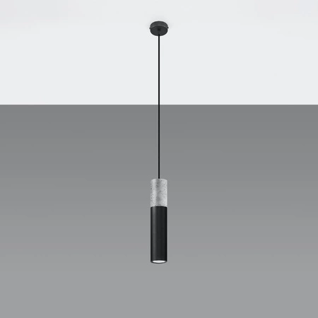 BORGIO 1 GU10 Loft Pendelleuchte Schwarz Grau SOLLUX