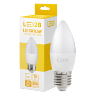 LED-Lampe E27 Ball 9W 806lm 3000K Warm 180° LED2B Kobi